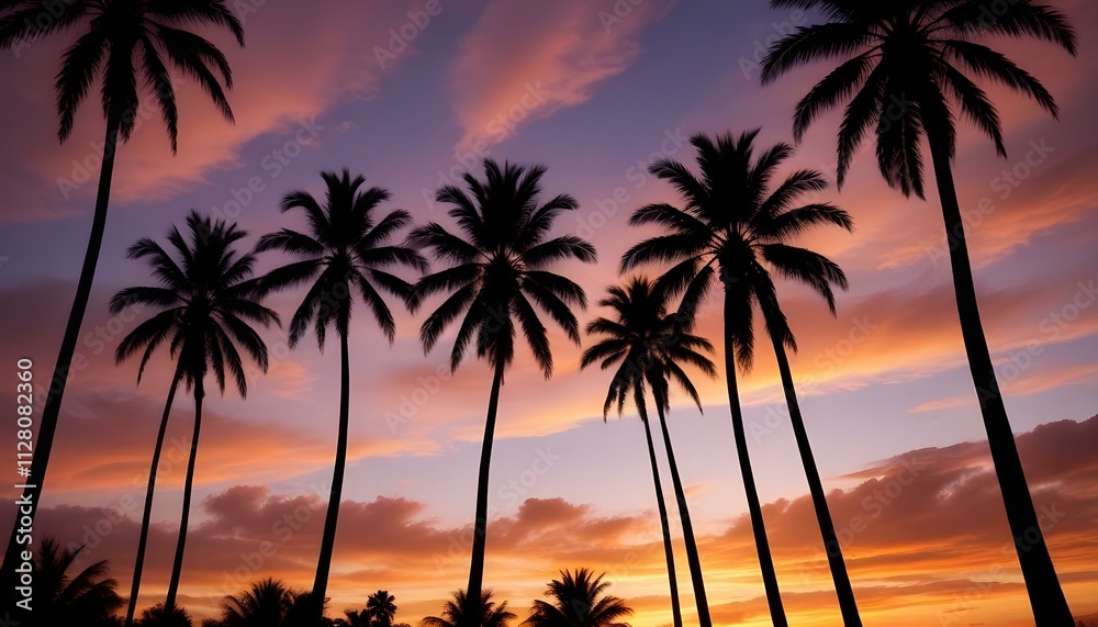 Morning Sunrise Evening Sunset Ocean Palm Coconut Tree Sunlight Peaceful Horizon Background Texture Morning Sunrise Evening Sunset Ocean Palm Coconut Tree Sunlight Peaceful Horizon Background Texture