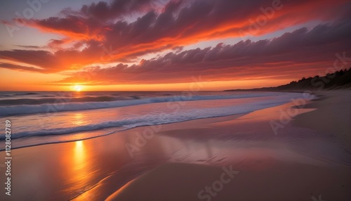 Morning Sunrise Evening Sunset Ocean Palm Coconut Tree Sunlight Peaceful Horizon Background Texture