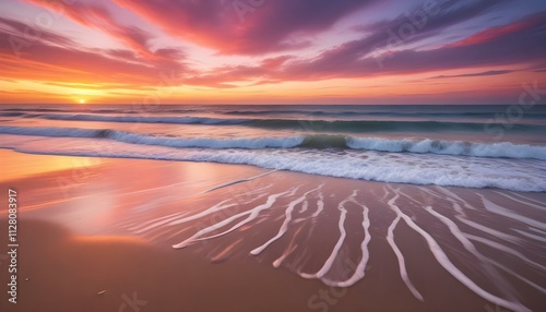 Morning Sunrise Evening Sunset Ocean Palm Coconut Tree Sunlight Peaceful Horizon Background Texture
