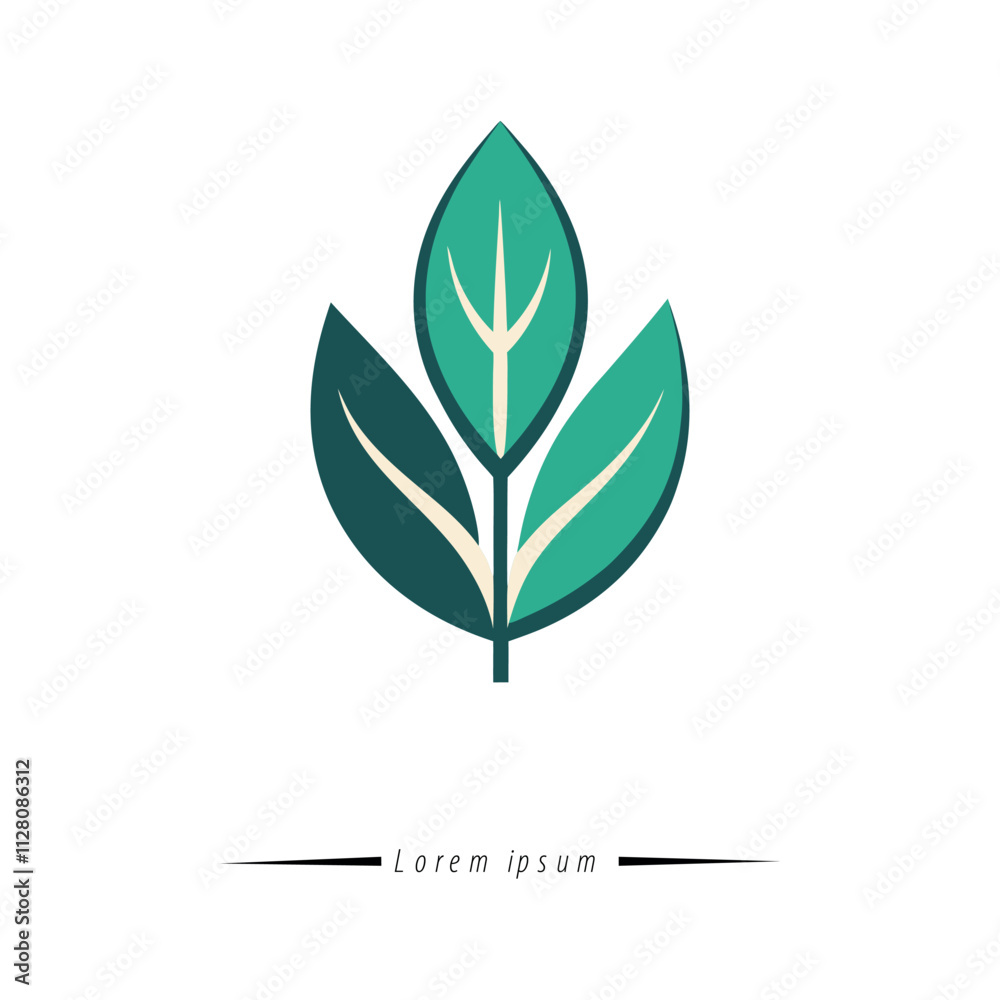 Naklejka premium Leaf logo