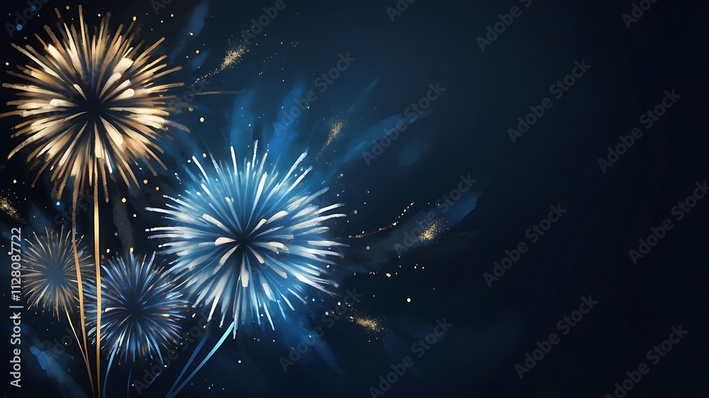 background copy space explosion of fireworks with bright colors, new year, festival, greeting background copy space explosion of fireworks with bright colors, new year, festival, greeting