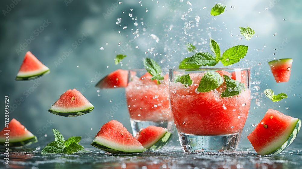 Watermelon Slush is a refreshing treat that bursts with flavor. Chilled and garnished with mint leaves, it perfectly embodies summer vibes and hydration. Watermelon Slush is a refreshing treat that bursts with flavor. Chilled and garnished with mint leaves, it perfectly embodies summer vibes and hydration.