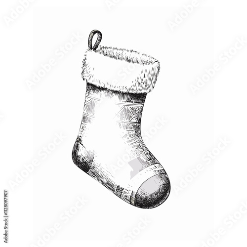 Christmas Socks Sock Sketch Celebration Decoration Winter Event Festival of X-Mas
