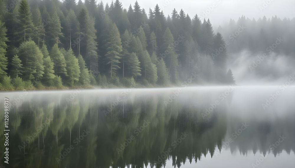 Fototapeta premium Green Forest Sun Sky Pine Bamboo Trees Jungle Canopy Background Summer Spring Autmn Camping Travel