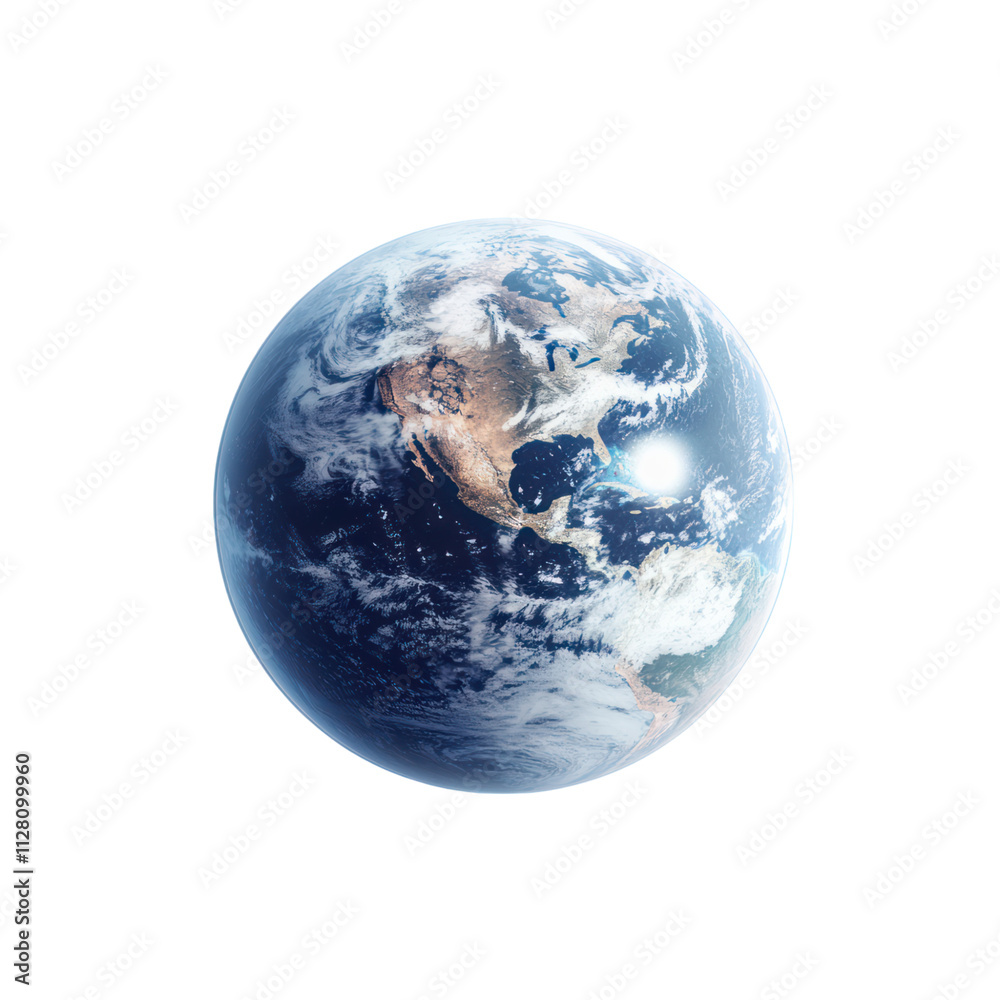 Earth from Space on Transparent Background Earth from Space on Transparent Background