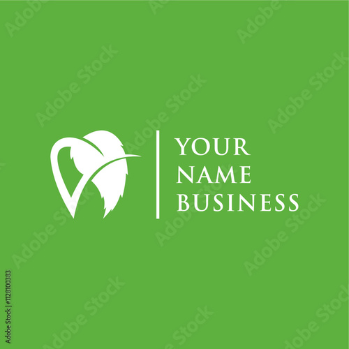 clean and simple dental health logo concept