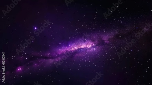 purple space background milky way shines