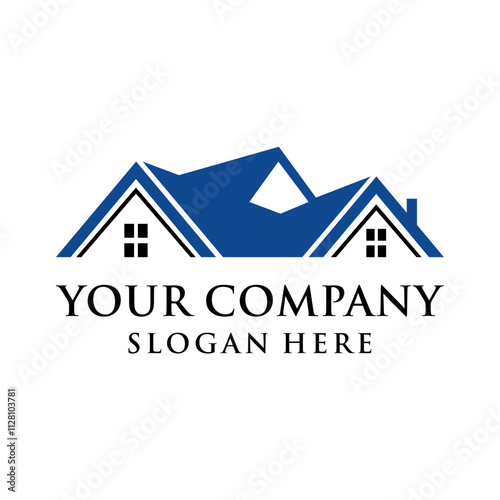 real estate agent concept logo 