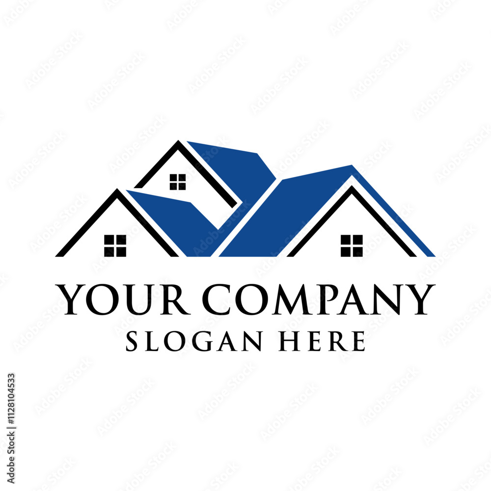 real estate agent concept logo	