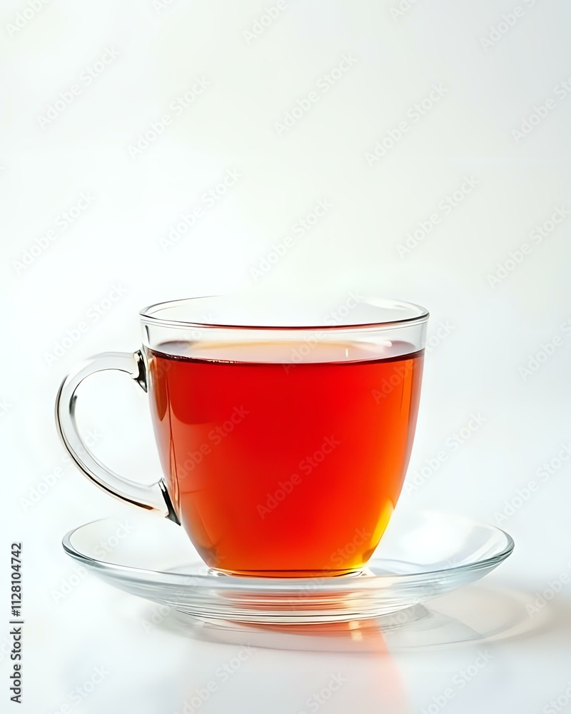 image d'une petite tasse transparente en verre rempli de thé chaud image d'une petite tasse transparente en verre rempli de thé chaud