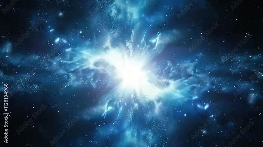 Milky way galaxy with star and noise blue Milky way galaxy with star and noise blue