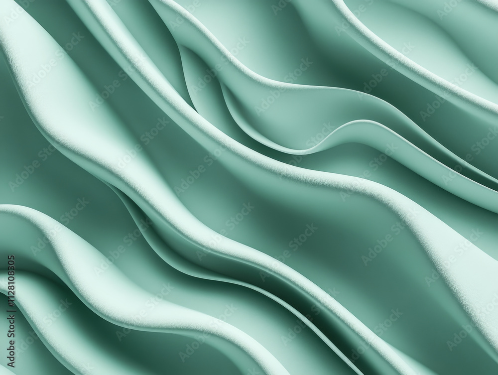 Obraz premium green silk background