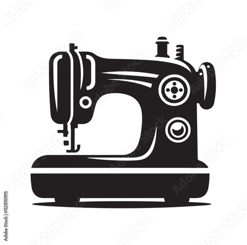 Sewing Machine silhouette vector illustration