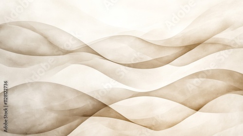 Obraz na płótnie Abstract Brown Waves Seamless Pattern Design w salonie
