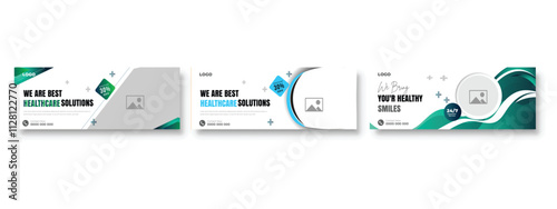Professional medical healthcare service social media post template design