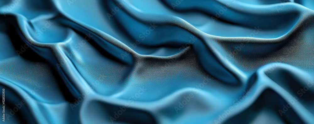 A close-up view of textured blue fabric, showcasing elegant waves and folds, ideal for design inspiration and textile exploration. A close-up view of textured blue fabric, showcasing elegant waves and folds, ideal for design inspiration and textile exploration.