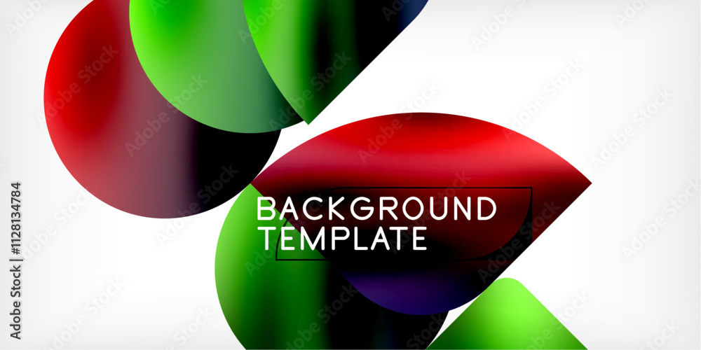 Bright circles with shadows abstract background Bright circles with shadows abstract background
