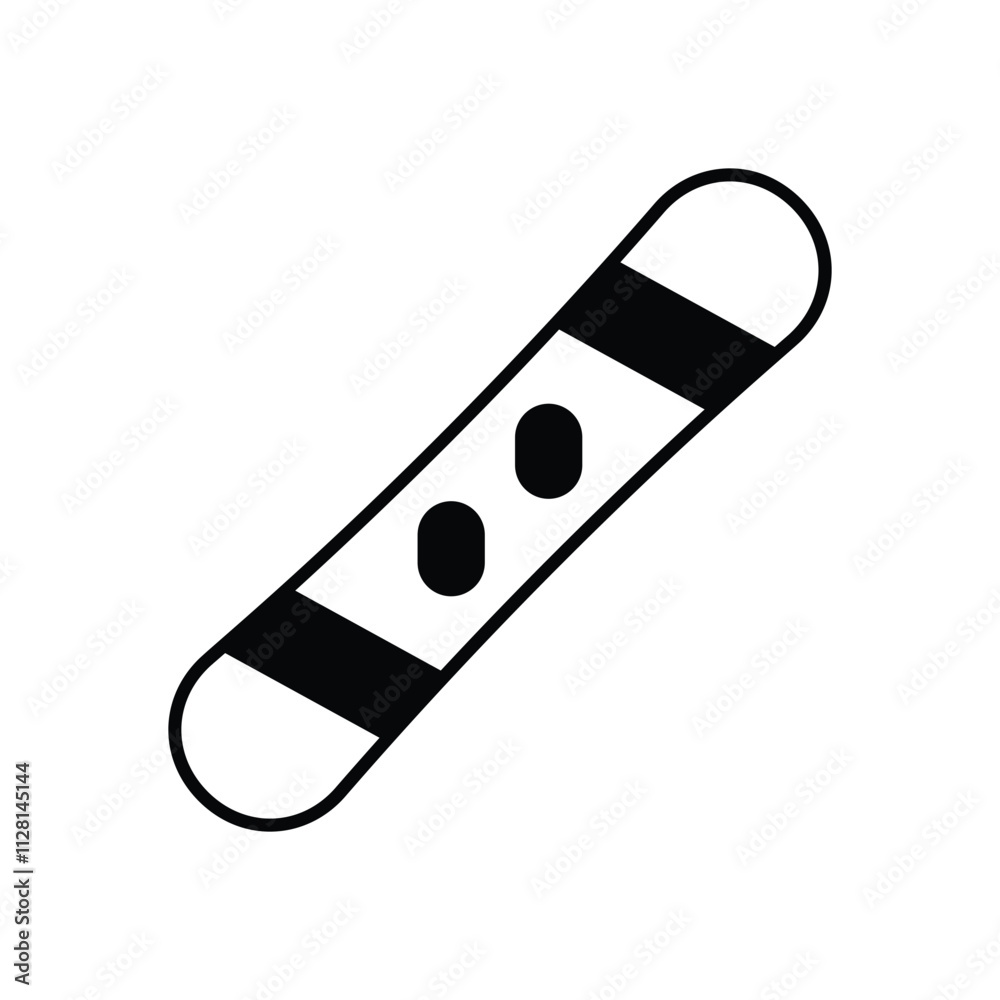 Snowboard icon isolated on a white background. Vector illustration. Snowboard icon isolated on a white background. Vector illustration.