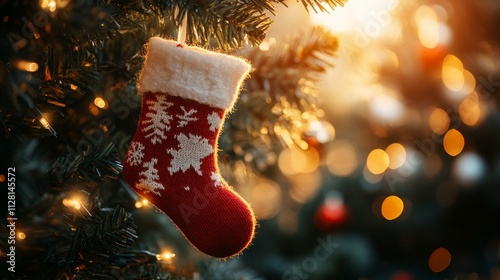 Christmas socks on the fireplace Red Christmas boots. Santa Claus boots	
