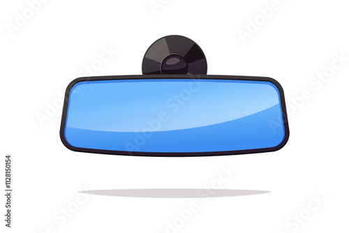 Car rearview mirror vector isolated on white background.