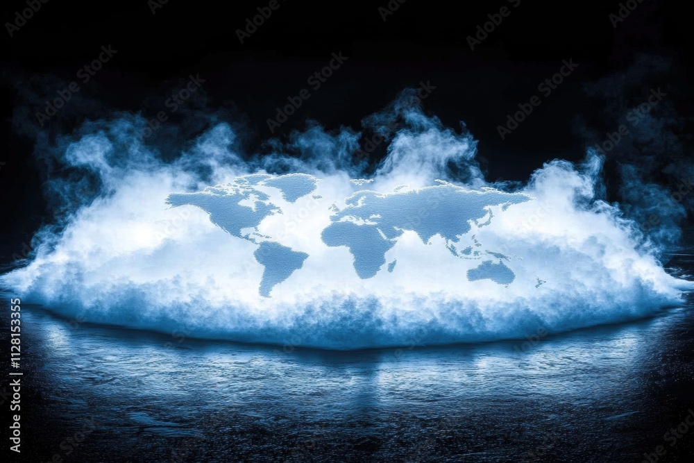 , along with the suggested categoryWorld Map Emerging from Smoke and Ice , along with the suggested categoryWorld Map Emerging from Smoke and Ice