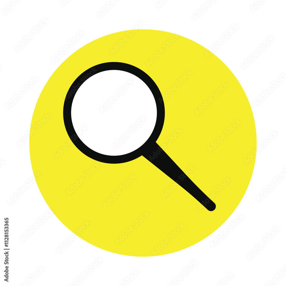 Magnifying glass icon for search and discovery Magnifying glass icon for search and discovery