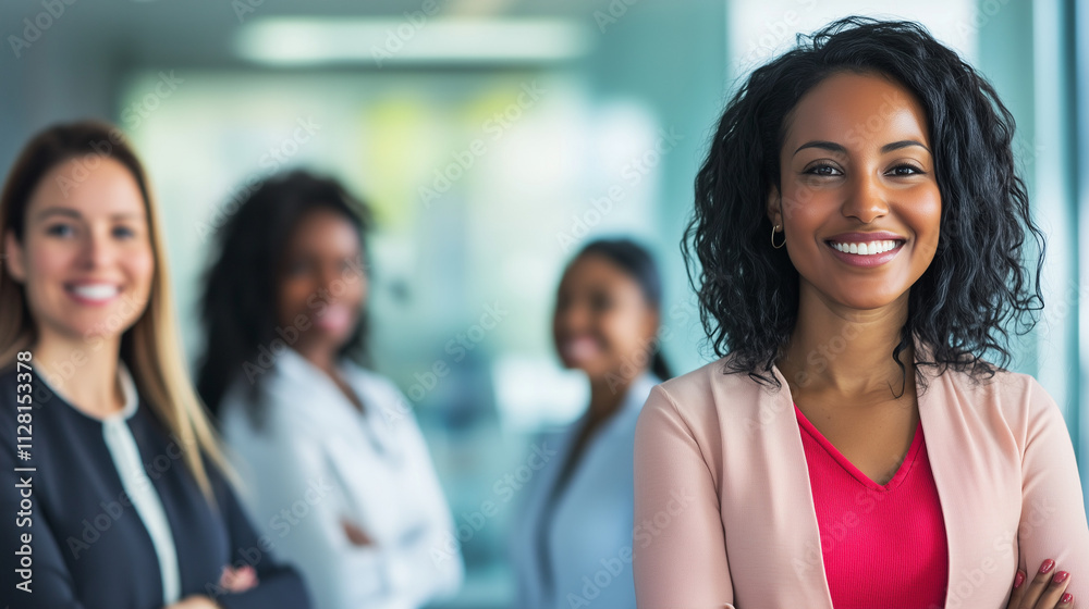 Fototapeta premium Successful young business woman