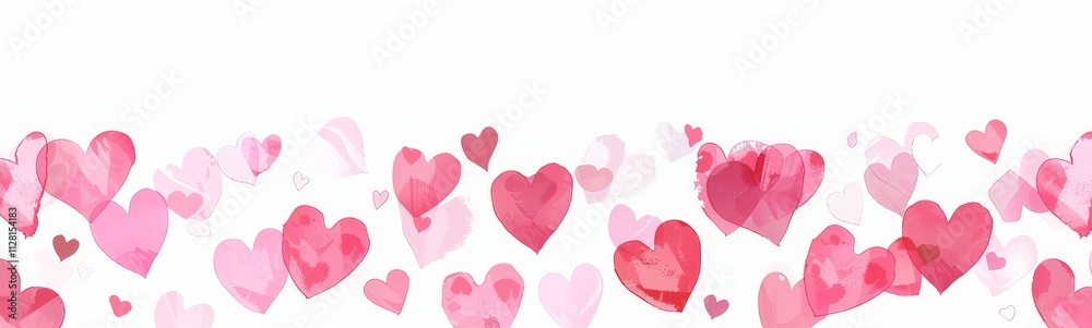Abstract Watercolor Hearts Abstract Watercolor Hearts