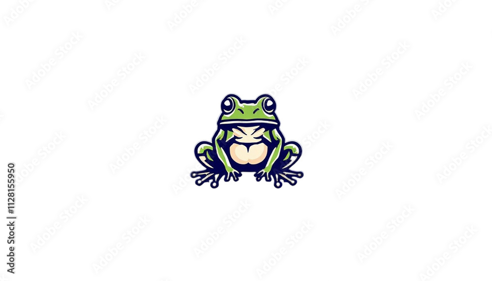 Obraz premium Logo Frog design Transparent Background