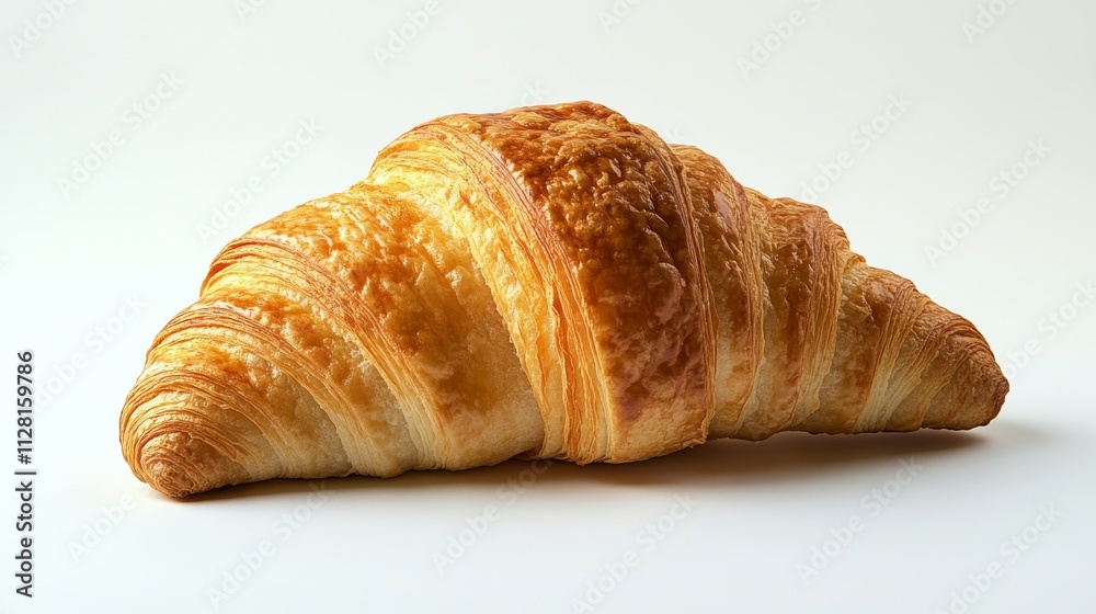 close-up croissant on a white background close-up croissant on a white background