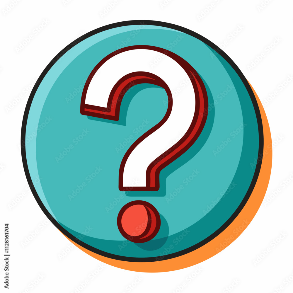 Blue Gradient Question Mark Icon for Inquiry and Help Blue Gradient Question Mark Icon for Inquiry and Help