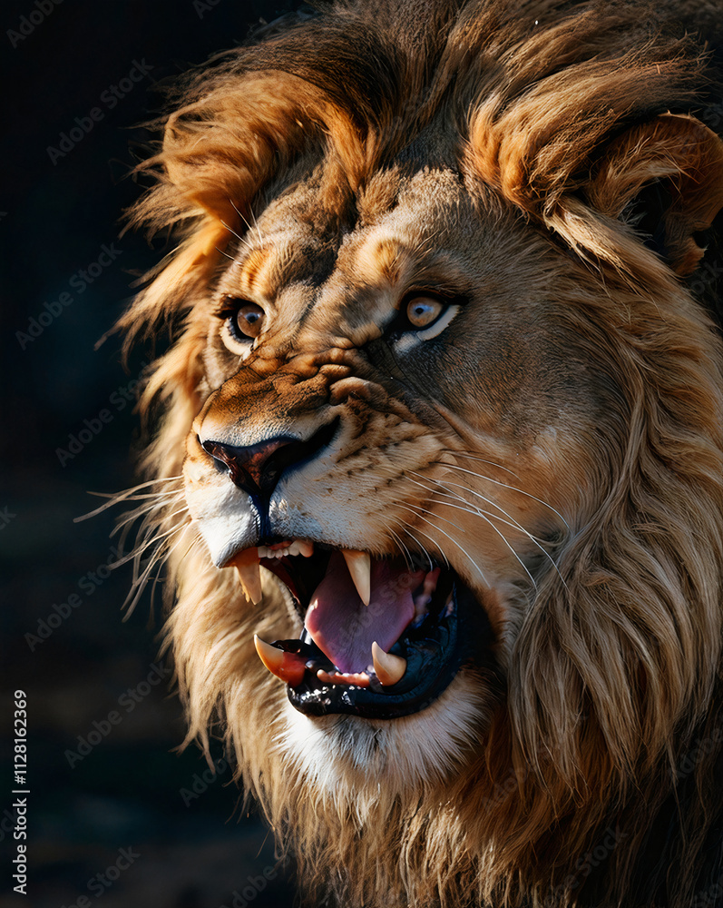 Naklejka premium portrait of a lion