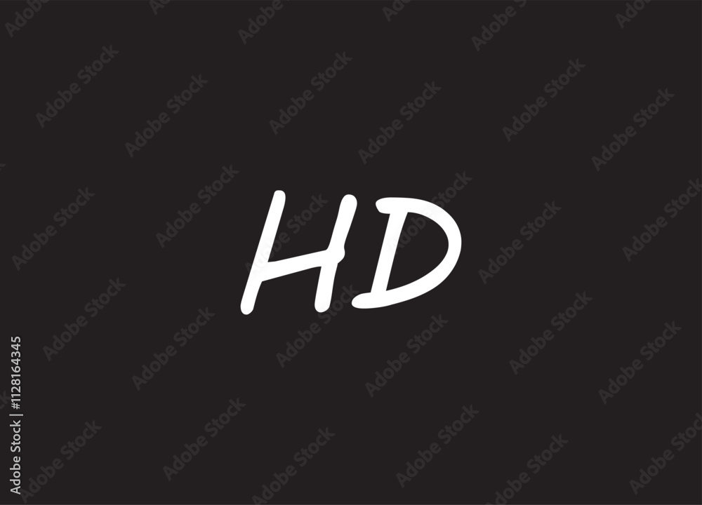 HD letter logo and initial logo design HD letter logo and initial logo design