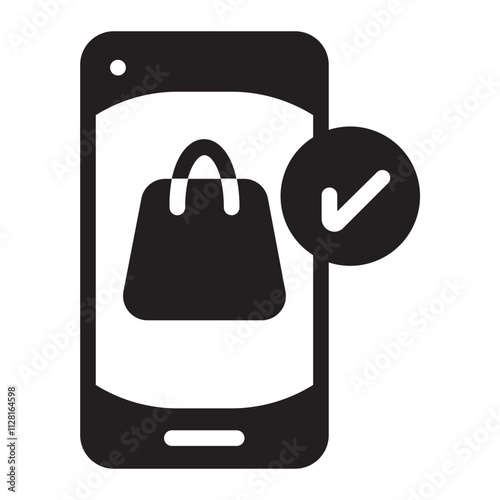 Online Shop glyph icon