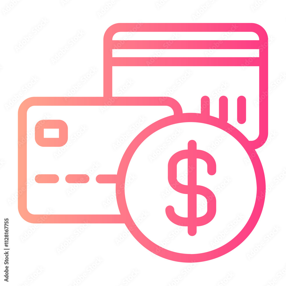 Money Card gradient icon