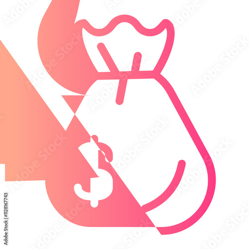 Money Bag gradient icon