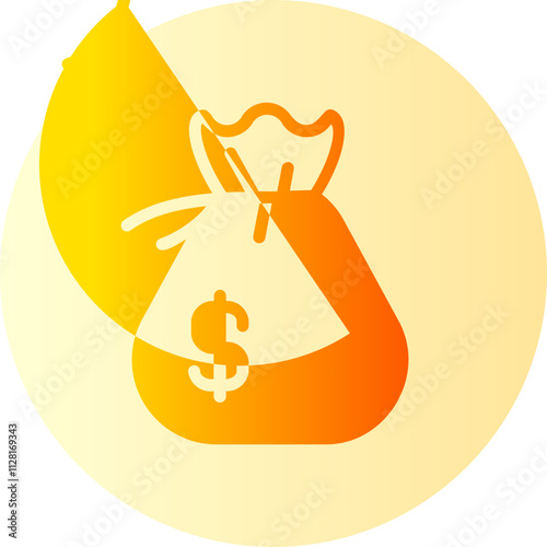 Money Bag gradient icon