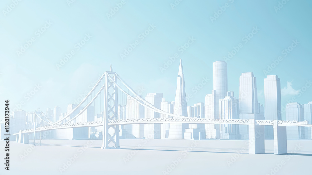 Obraz premium landscape with city