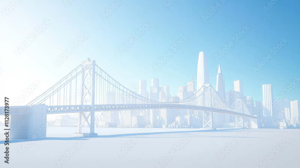 Fototapeta premium landscape with city
