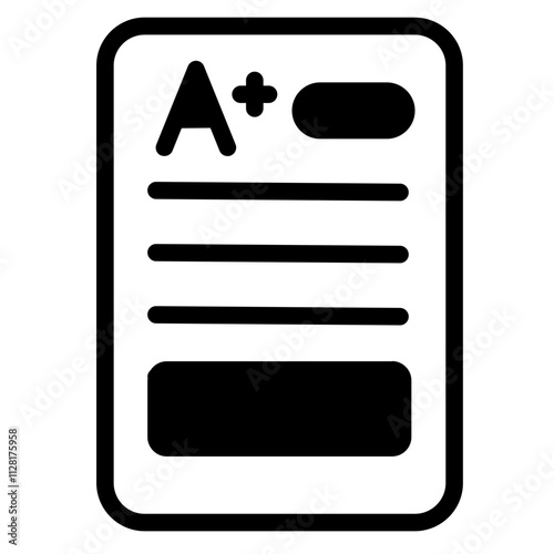 Assessment Solid Icon