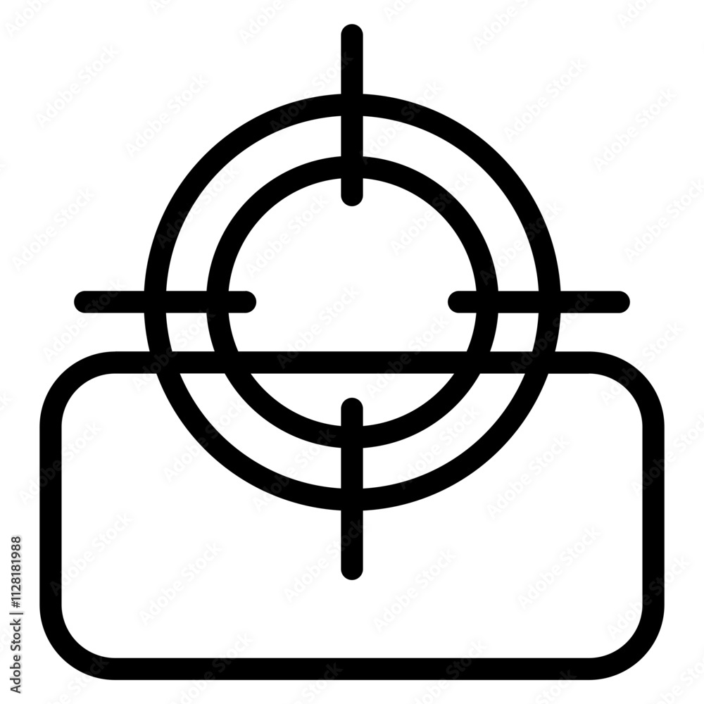 Color target Line Icon Color target Line Icon