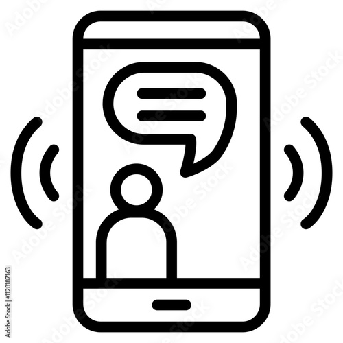 Direct message Line Icon