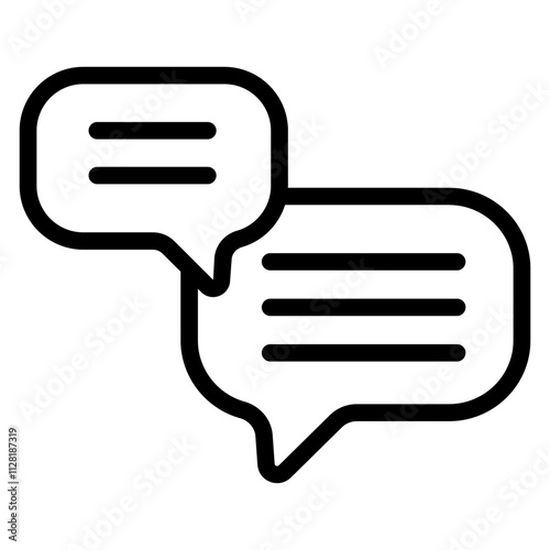 Discussion Line Icon