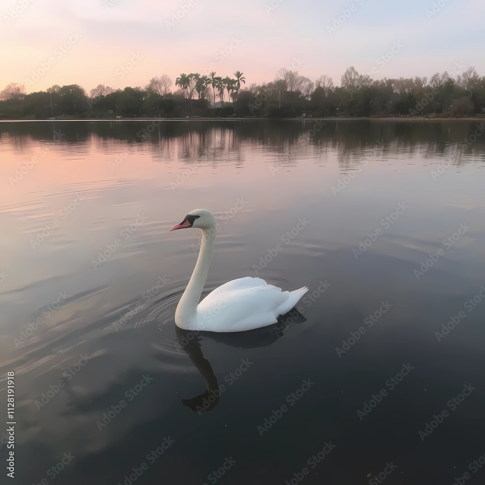 swan on the lake