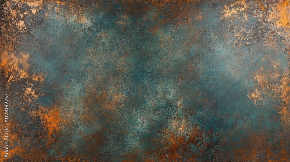 Abstract Teal And Copper Patina Texture Background Abstract Teal And Copper Patina Texture Background