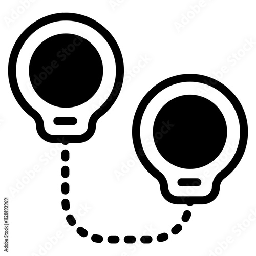 Handcuffs Solid Icon