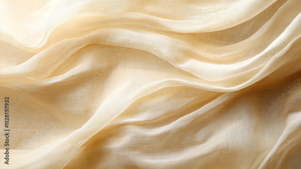 Draped Beige Fabric Soft Gentle Texture Draped Beige Fabric Soft Gentle Texture