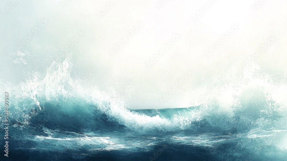 Serene Ocean Waves Crashing Softly On Shore Serene Ocean Waves Crashing Softly On Shore