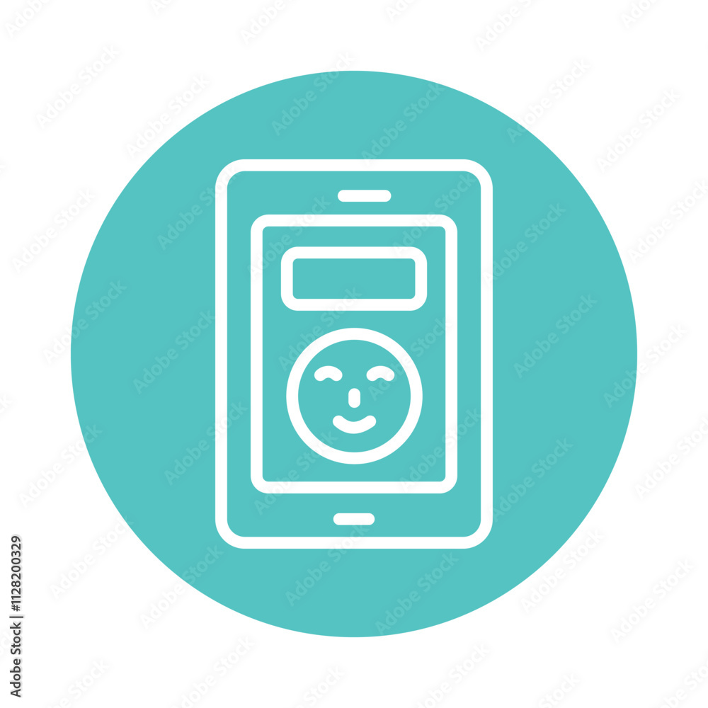 Mobile Phone Vector Circle Outline icon. Eps file 10 Mobile Phone Vector Circle Outline icon. Eps file 10