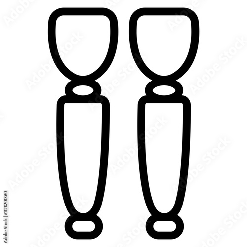 Leg prosthetics Line Icon